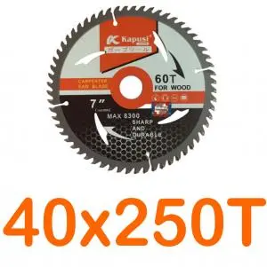 Lưỡi cưa đĩa cắt gỗ 40x250T Kapusi K-3821
