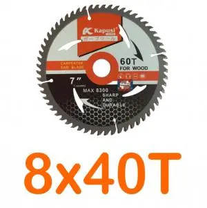 Lưỡi cưa đĩa cắt gỗ 8x40T Kapusi K-3807