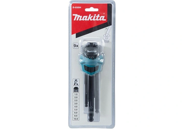 Bộ lục giác đầu bi 9 cái MAKITA / B-65894