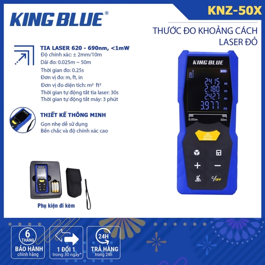 Thước đo khoảng cách Laser đỏ KNZ-50X