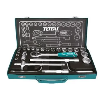 Bộ tuýp 1/2" 24 chi tiết Total THT141253 10-32mm