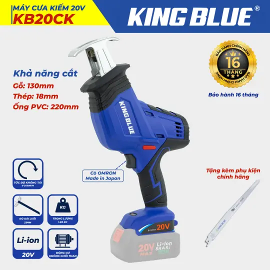 Máy Cưa Kiếm 20V KB20CK (Giá chưa bao gồm pin, sạc)